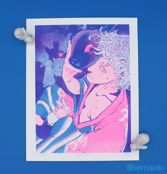 Gintoki riso print