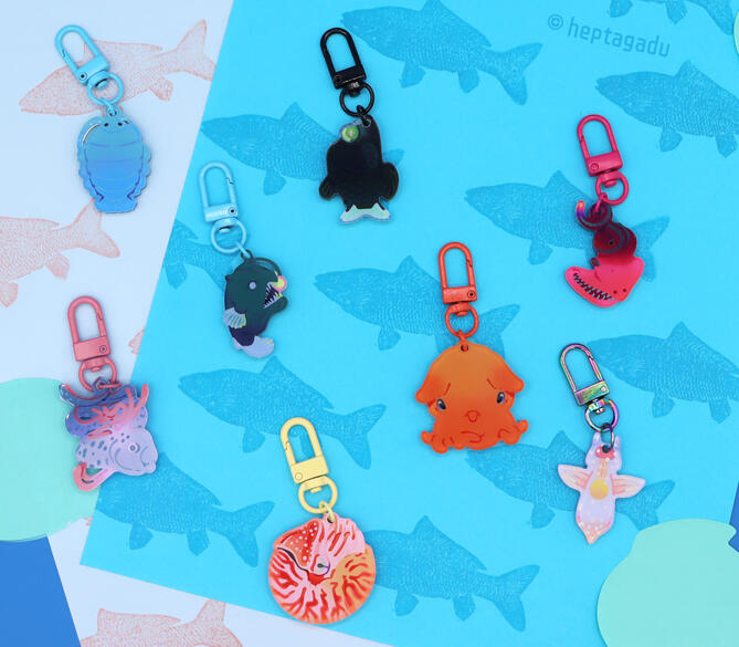 Deep Sea Life Charms