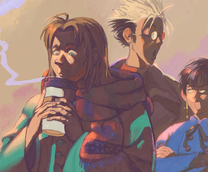 trigun quick painting. 2024